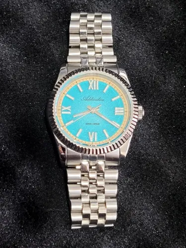 Addiesdive AD2535 Azul Tiffany 36mm Safira VH31