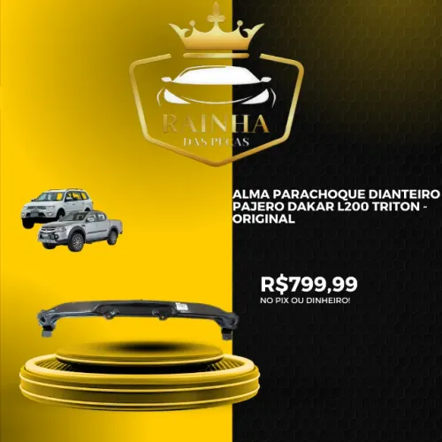 Alma Parachoque Dianteiro Pajero Dakar L200 Triton - Original