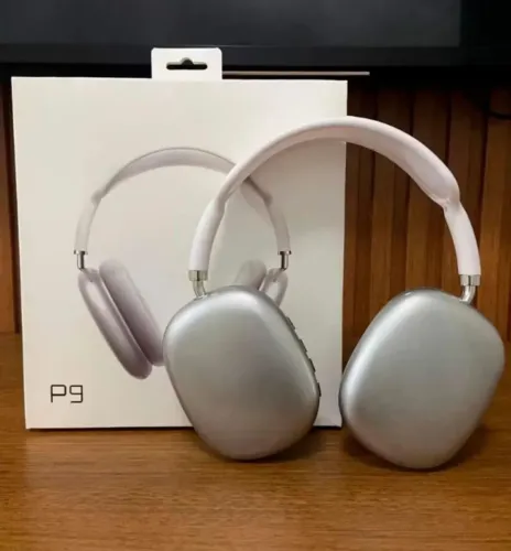 Fone de ouvido bluetooth P9 BRANCO NOVO