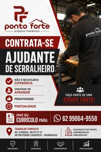 contrata-se ajudante de serralheiro