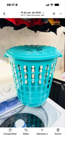 Cesto de roupa suja desapego