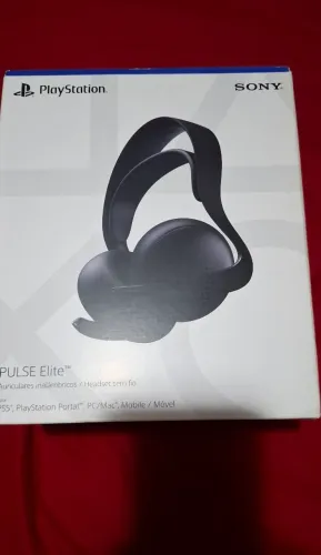 Fone Pulse Elite preto com case