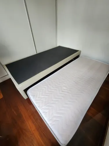 Cama box solteiro com cama auxiliar / Bicama (NaCasa)