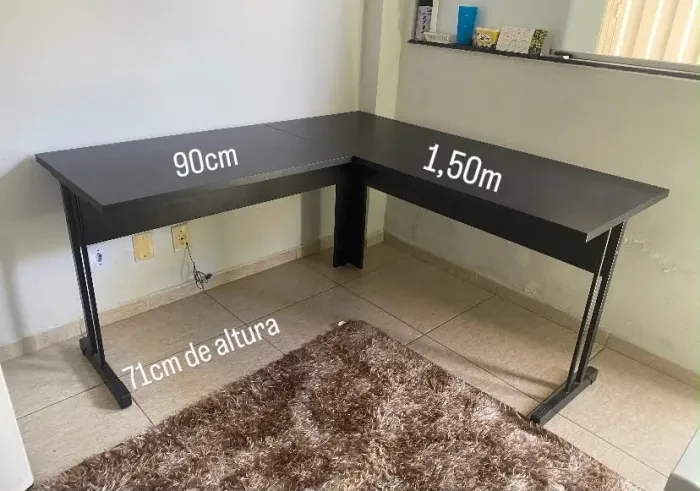 Vendo Mesa de Escritório em L - Estado de nova