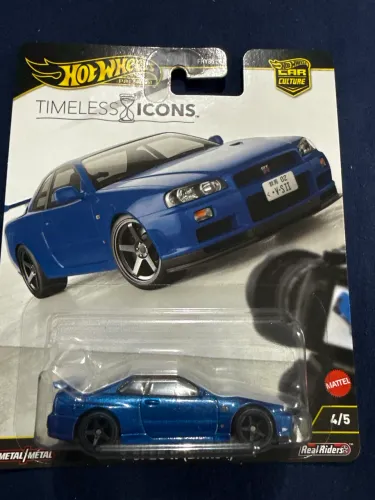 Hot Wheels Timeless Icons Nissan Skyline GT-R V-Spec II BNR34