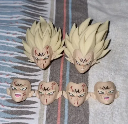 Cabeça Head Majin Vegeta Black Hole Estilo Sh figuarts