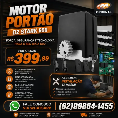 Motor Portao Deslizante PPA Dz stark 600