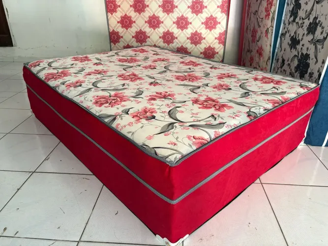 Cama Box Casal Espuma 7cm