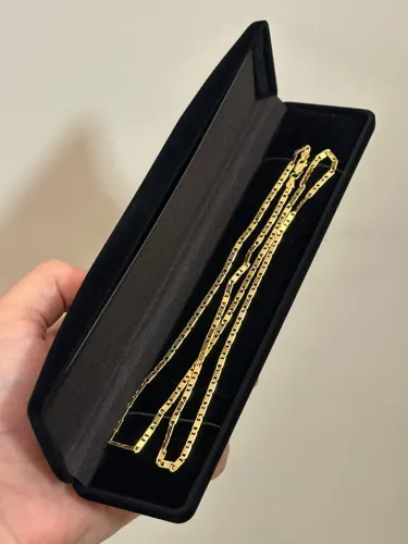 Corrente de ouro 12g piastrine 70cm