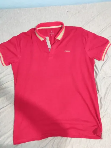 Camiseta Gola Polo Vermelha M.POLLO