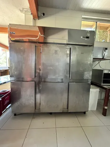 Refrigerador 6 portas inox industrial 