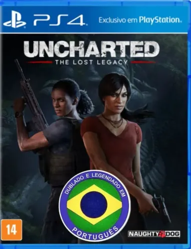 Uncharted The Lost Legacy Dublado e Legendado Em Português Mídia Física Novo e Lacrado