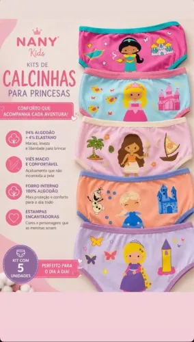kit de calcinha infantil