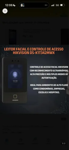 Controle de acesso facial