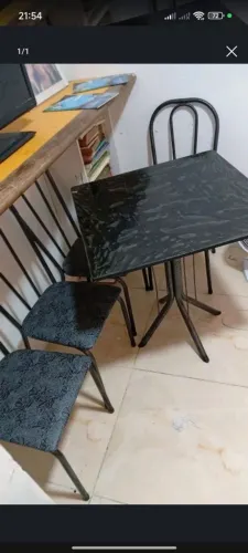 MESA COZINHA 4 CADEIRA TAMPO GRANITO NOVA ZERA .NAO FACO ENTREGA ZAPIU 75.99200.5484