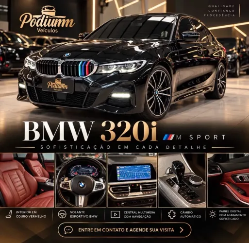 BMW 320I A 2.0 TB M Sport Activeflex 16V 4P 2022