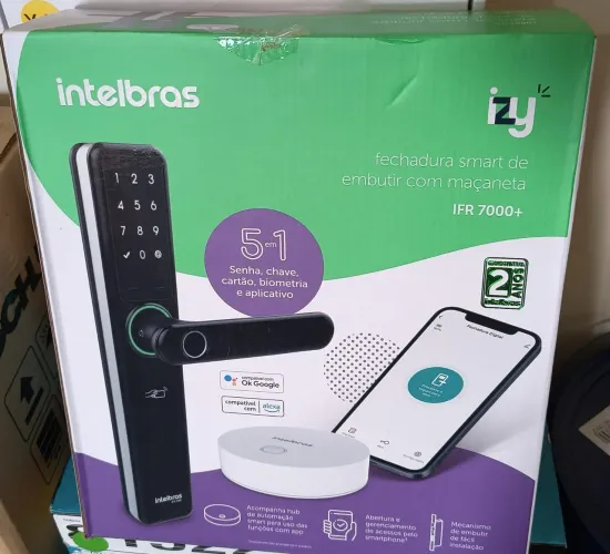 Fechadura Digital Intelbras+ Hub Wi-Fi