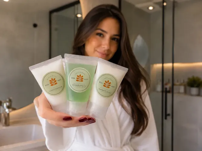 Kit Amenidades Luxo para Airbnb | 30 unidades