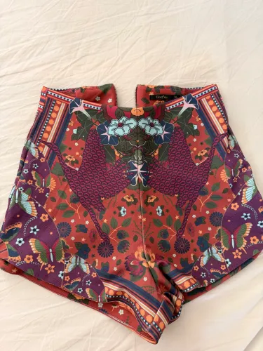 Short Floral - Cintura Alta