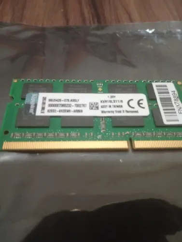 Memória ram Kingston 8gb DDR3 para notebook