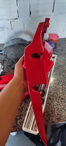 Rabeta Lateral Esquerda Fan 160 2024 Vermelha Original Honda - Trincada