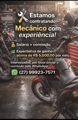 Contrata-se Mecanico com experiência 