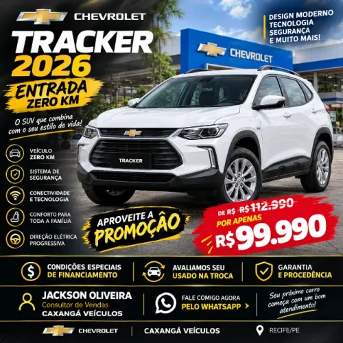Chevrolet Tracker 1.0 Turbo 12V Flex Aut. (pcd) 2026