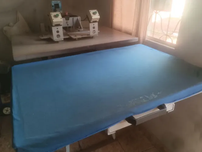 Prensa pneumática + impressora   