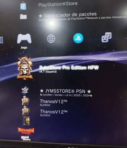 PS3 Slim 500Gb Desbloqueado HEN 4.93 com loja