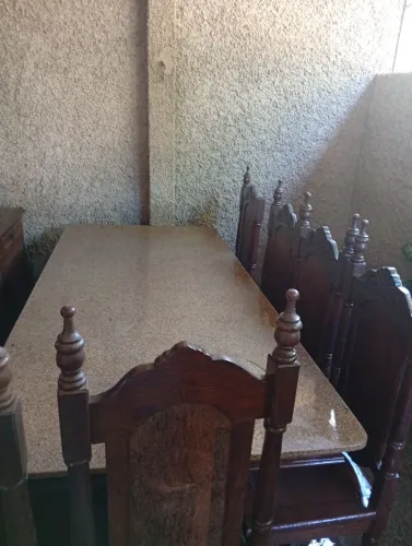 Jogo de jantar madeira maciça