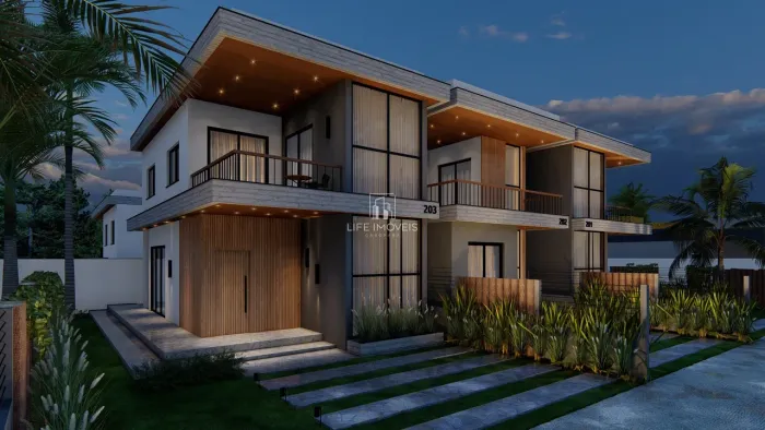 Townhouses à venda em Garopaba/SC no Campo Duna com 2 dormitórios e opção com energia sola