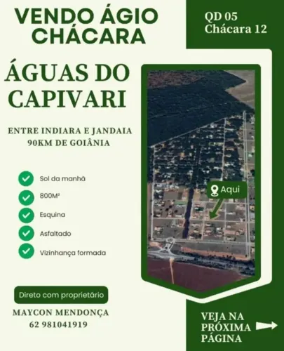 Ágio Chacara - Aguas do Capivari - Condominio Fechado