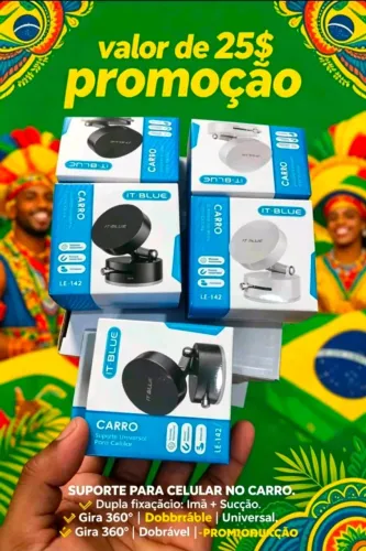 Suporte para Celular Carro Magnético Universal Novo R$ 25