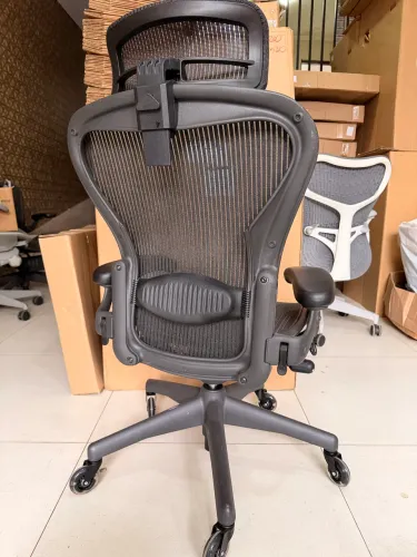 Cadeira herman miller aeron B classica completa + encosto de cabeça