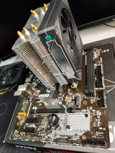 Kit placa mãe + processador AM4