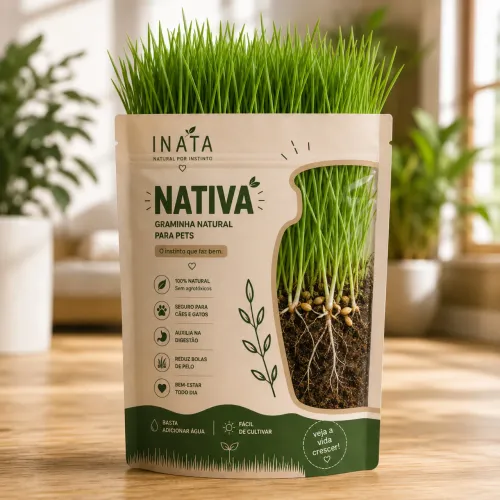 Graminha para Gatos e Cães Natural