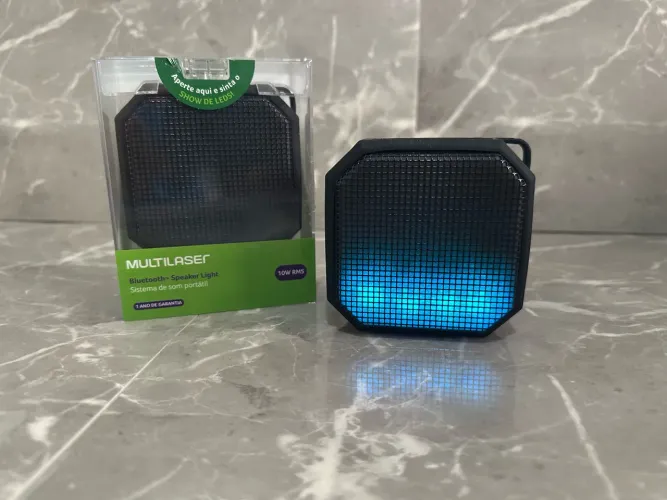 Caixa de som portátil Multilaser 10W lacrado .