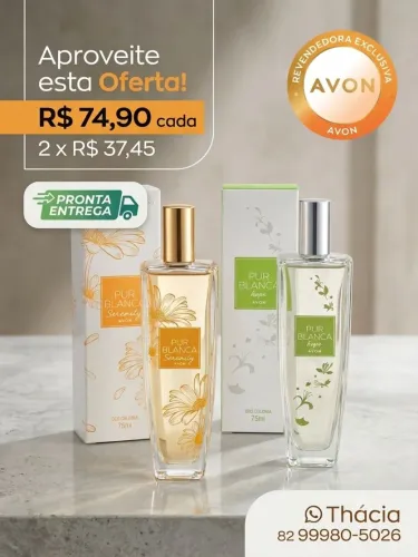 Perfume Pur Blanca Avon novo