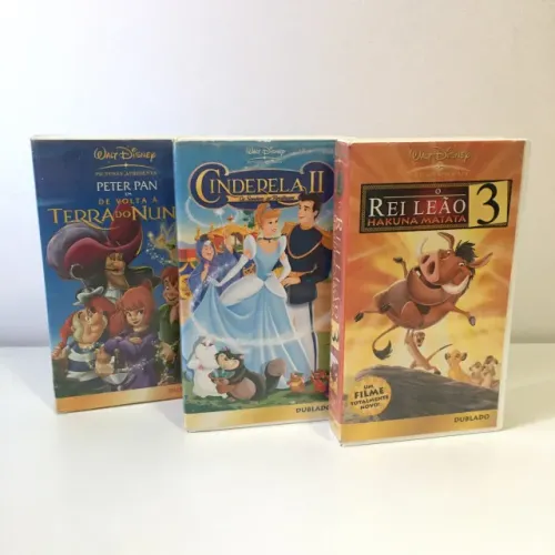 Lote VHS Animações Disney *LEIA A DESCRIÇÃO E VEJA AS FOTOS*