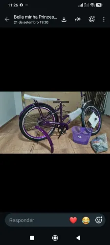vende-se uma bike aro 24 lilás