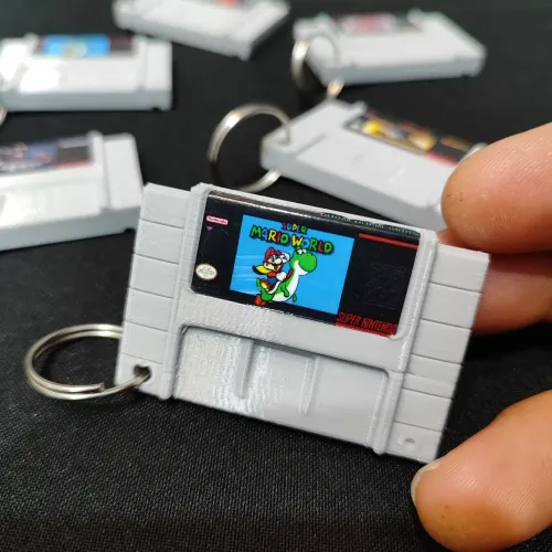 Chaveiro Mini Cartucho Super Nintendo