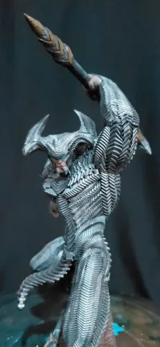 Estátua Lobo Da Estepe Steppenwolf Snyder Cut Impressão 3D Resina Pintada À Mão Action Fig