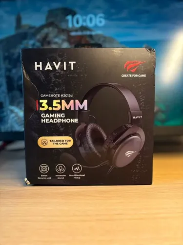 Headset Havit H2015D Preto Gamer - Novo