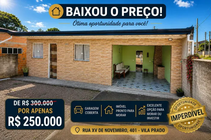 ? Vende-se Casa - R$ 250.000