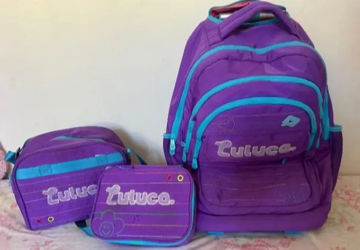 Kit mochila escolar usada