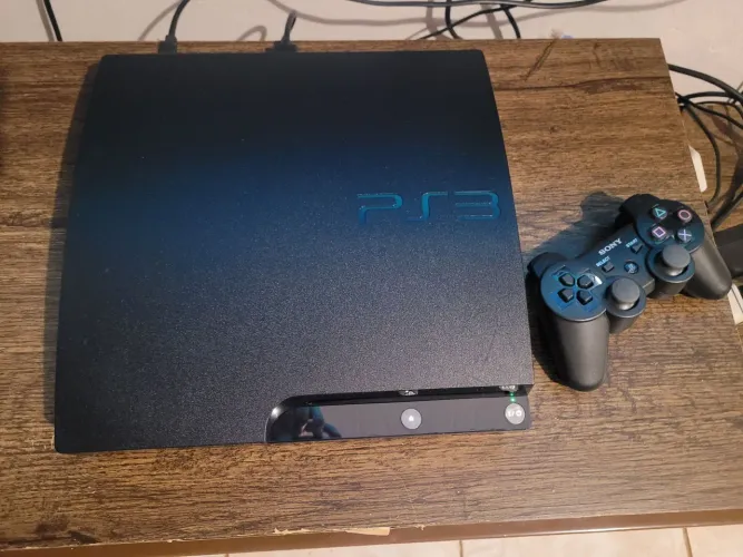 PS3 Playstation Slim Completo Desbloqueado CFW C/Vários Jogos