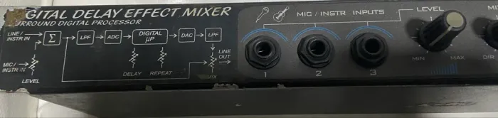 Efeito Digital Mixer Delay Vocal profissional 