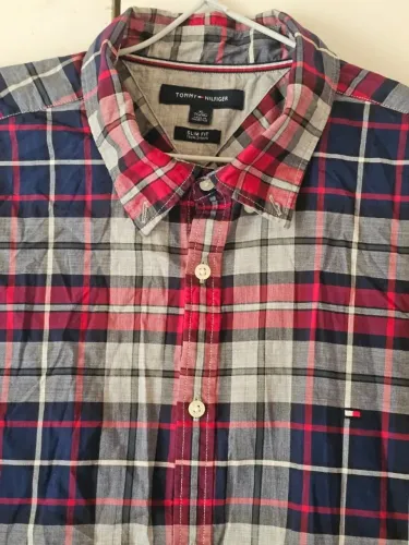 Camisa Tommy Hilfinger Xadrez Slim Fit - NOVA, ORIGINAL NUNCA USADA