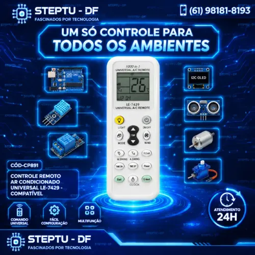 Controle Remoto Ar Condicionado Universal Le-7429 Arduino Automação COD-CP891  