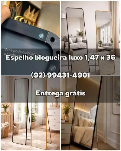 Espelho de Chão - Luxo (ENTREGA GRÁTIS)